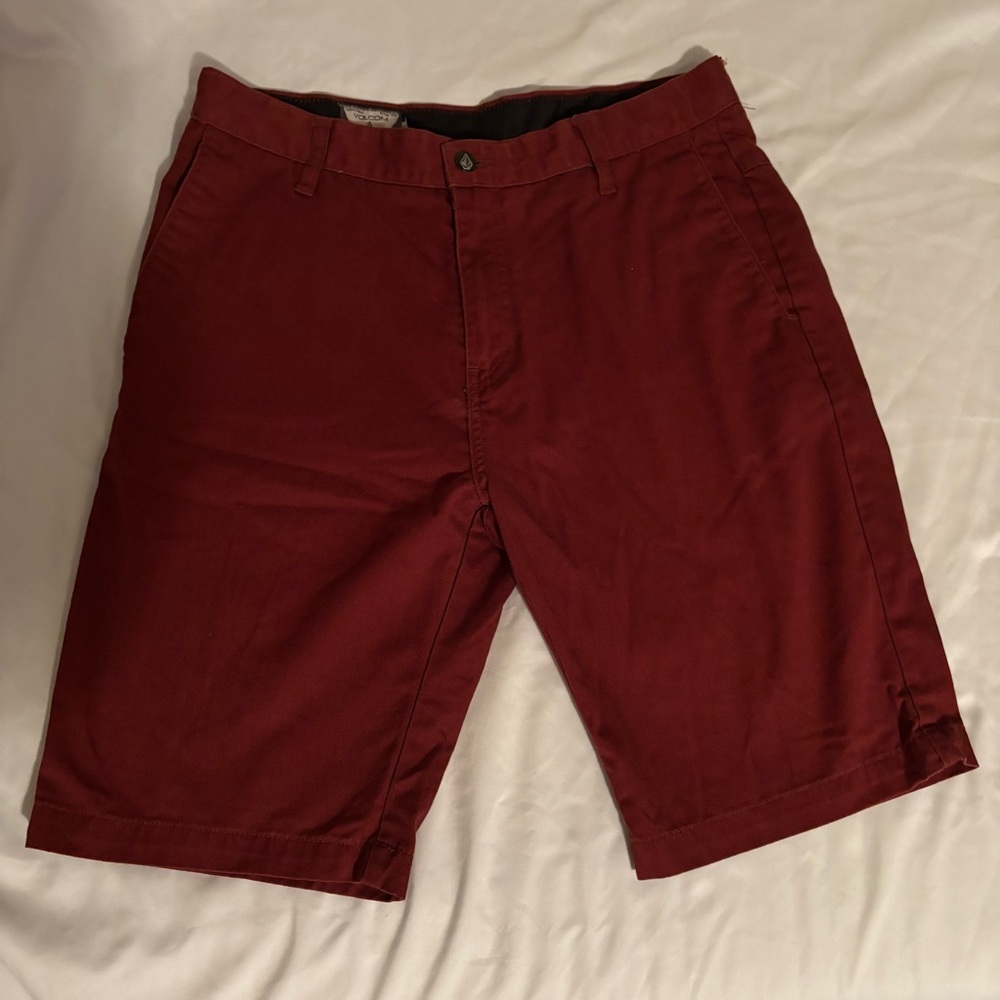 Volcom Men's Burgundy Shorts